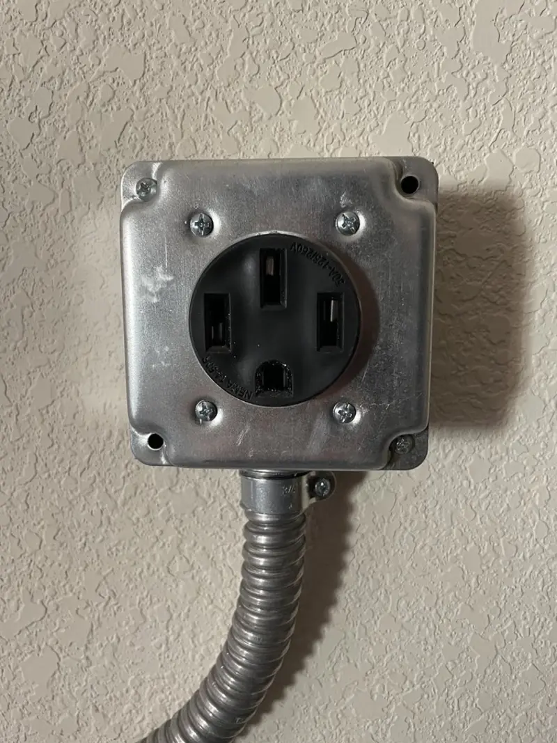 NEMA 14-50 outlet installed for Smart Home Electrical in Yelm